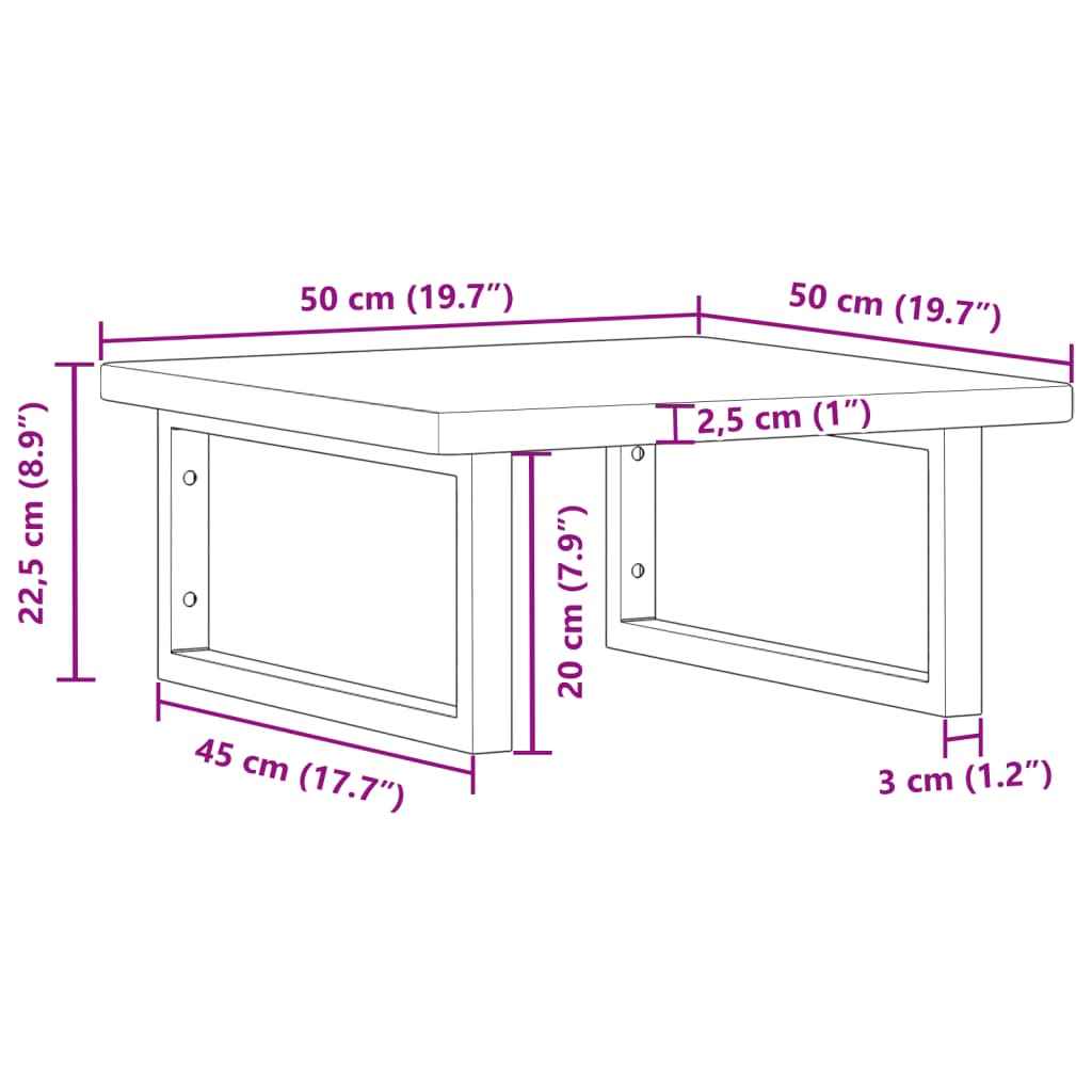 Badkamer wandschap staal en massief eikenhout