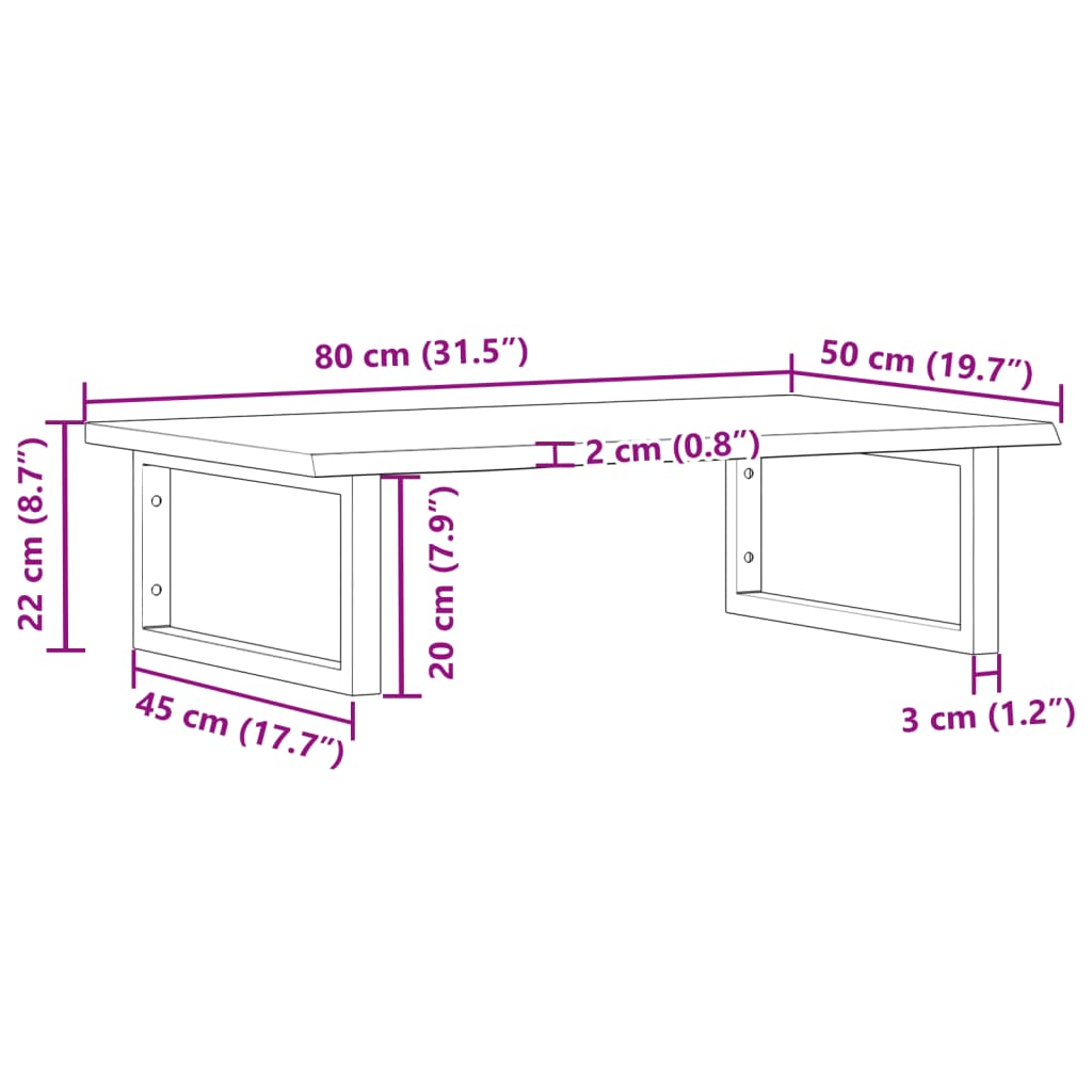 Badkamer wandschap staal en massief eikenhout