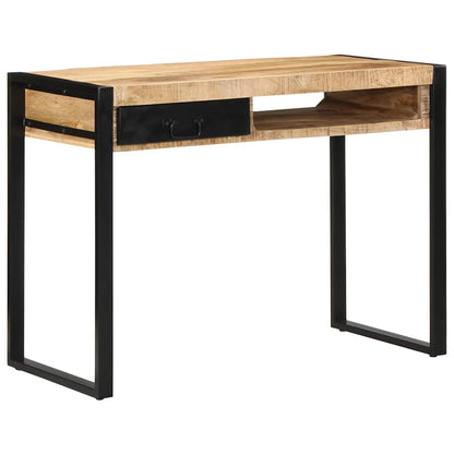 Bureau 100x50x75 cm massief ruw mangohout