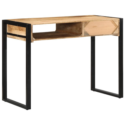 Bureau 100x50x75 cm massief ruw mangohout