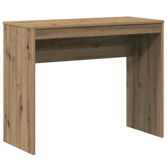 Bureau 90x40x72 cm bewerkt hout artisanaal eikenkleur