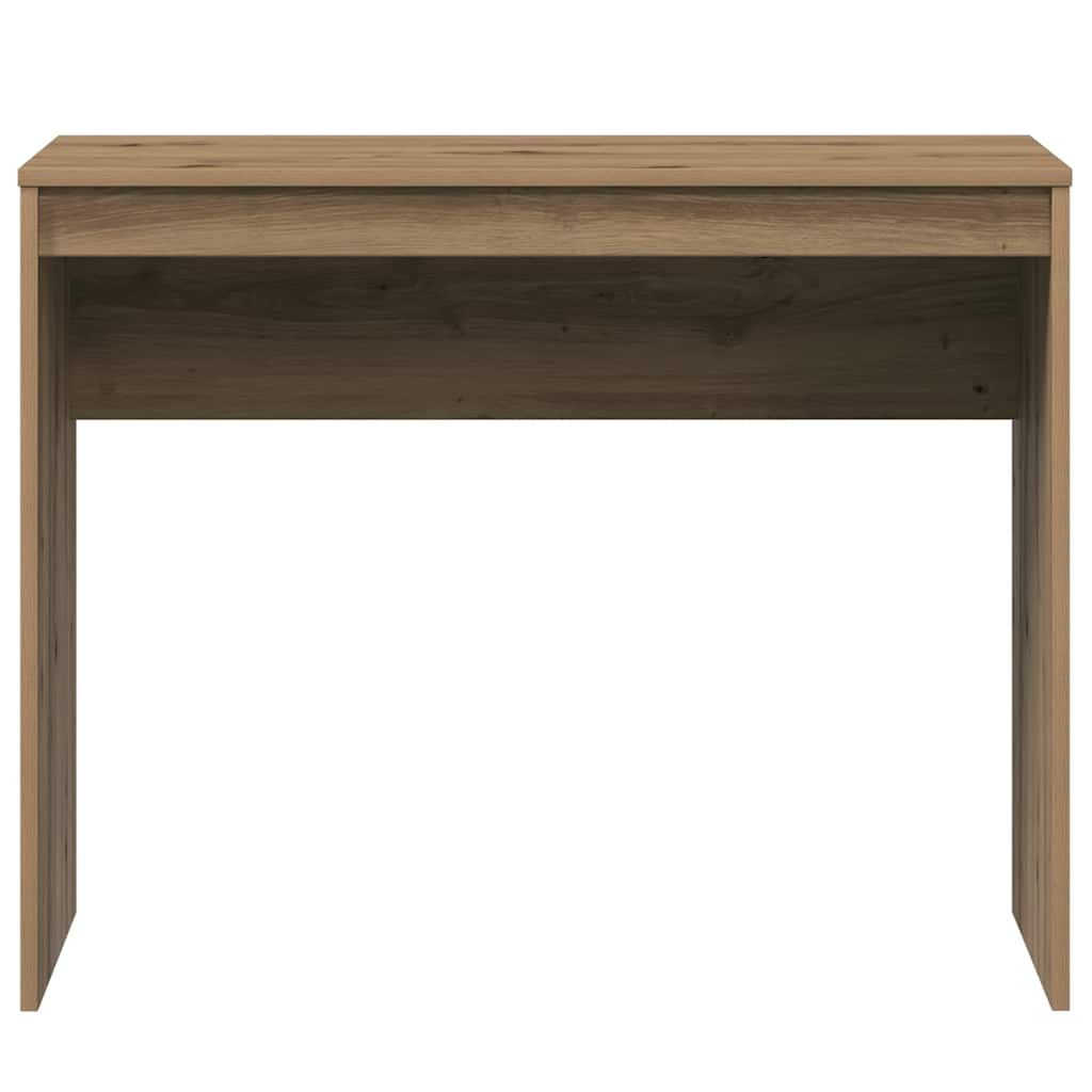 Bureau 90x40x72 cm bewerkt hout artisanaal eikenkleur