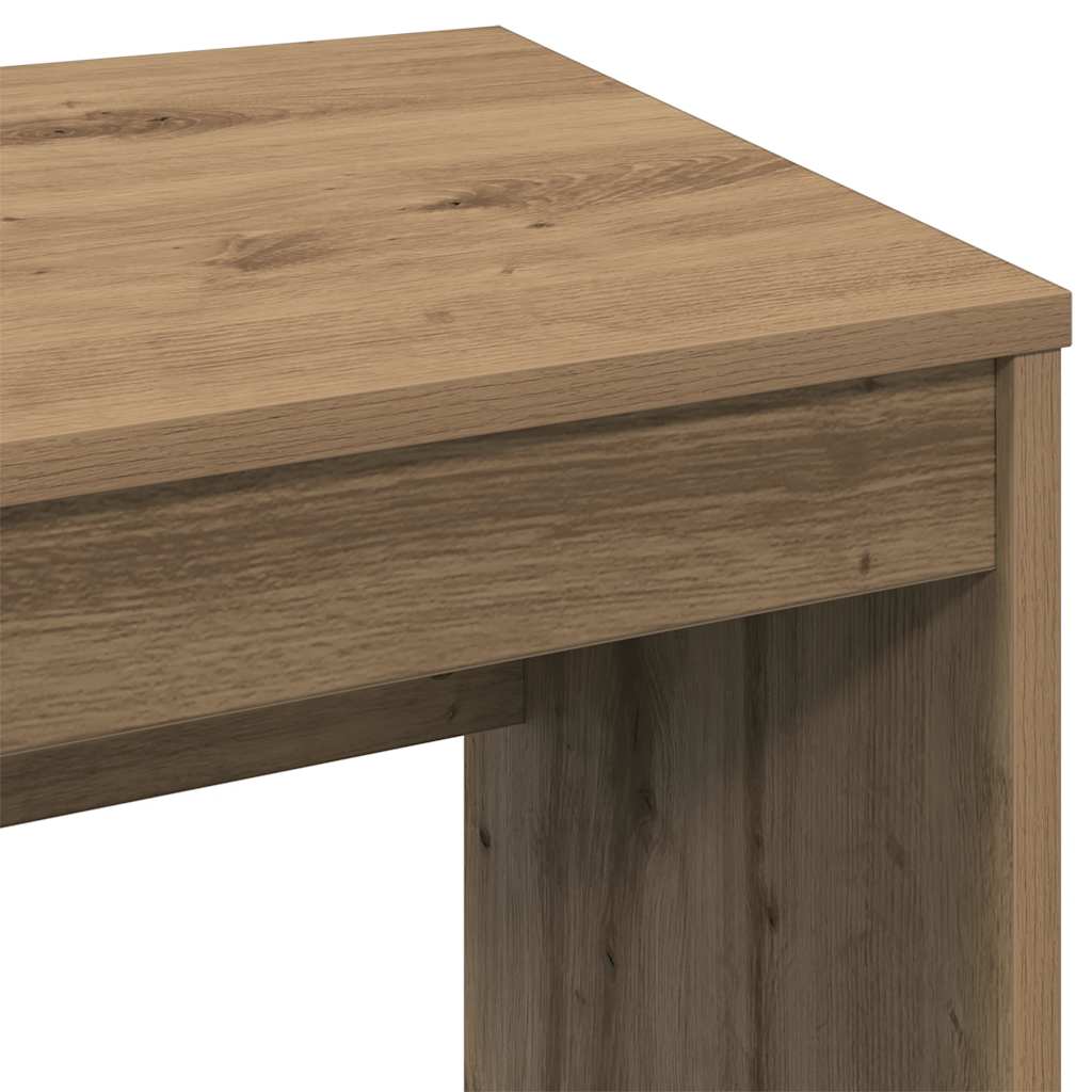 Bureau 90x40x72 cm bewerkt hout artisanaal eikenkleur