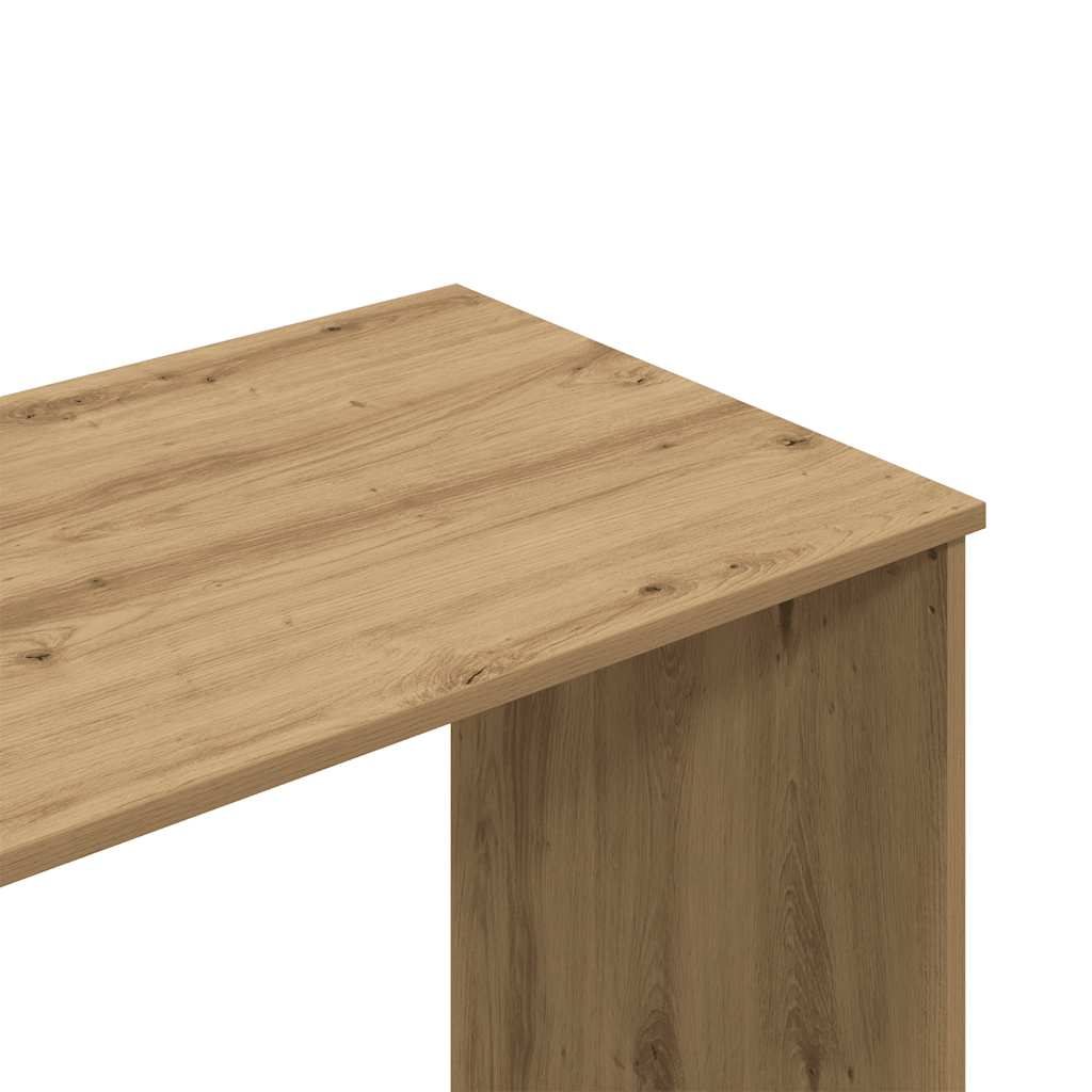 Bureau 102x76x50 cm bewerkt hout artisanaal eikenkleur