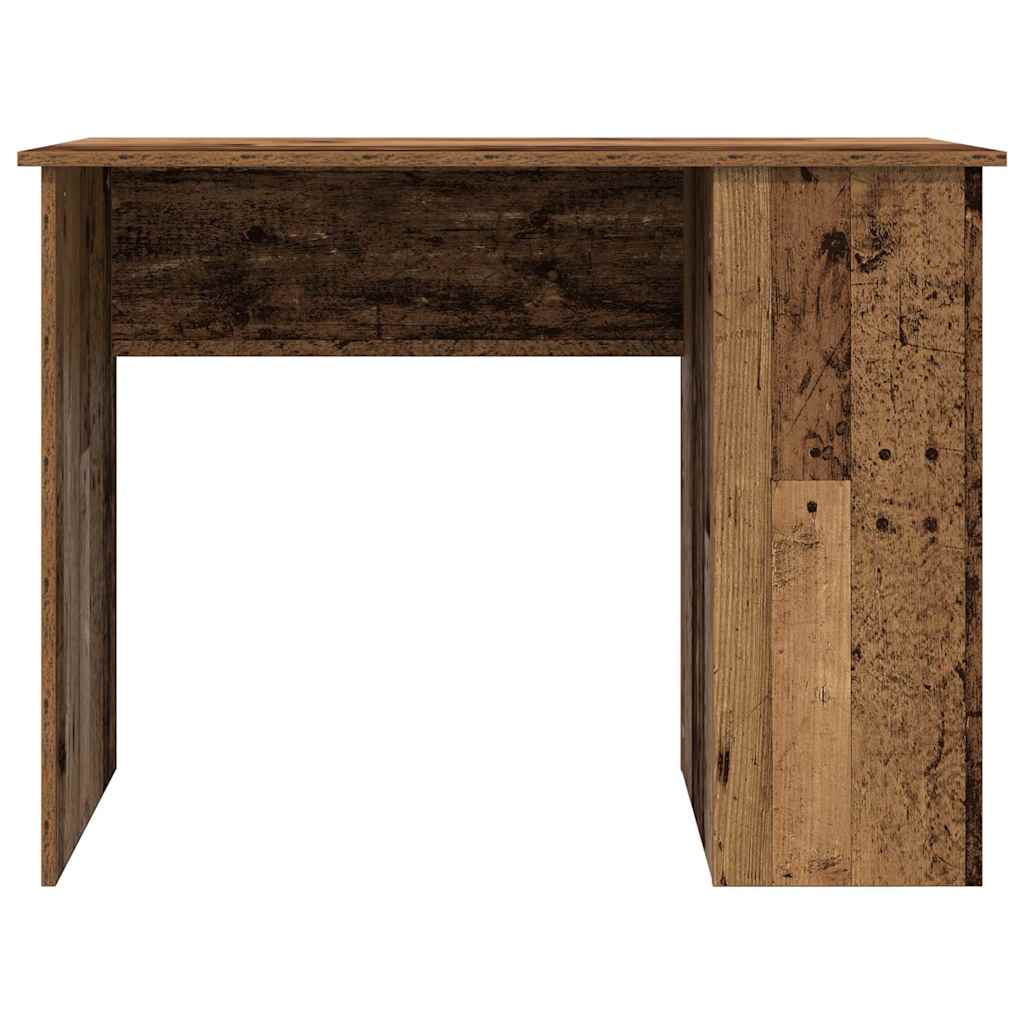 Bureau 100x55x75 cm bewerkt hout oud houtkleurig