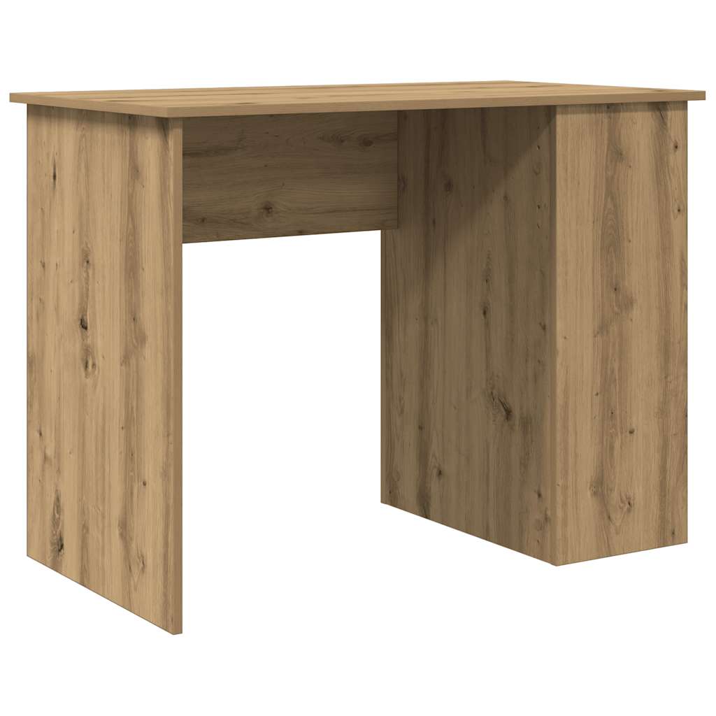 Bureau 100x55x75 cm bewerkt hout artisanaal eikenkleur