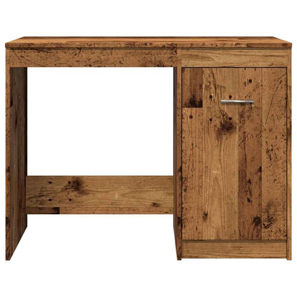 Bureau 100x50x76 cm bewerkt hout oud houtkleurig