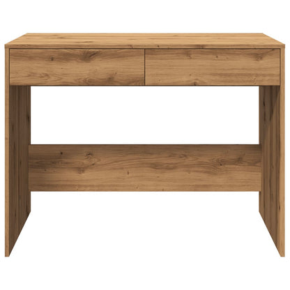 Bureau 101x50x76,5 cm bewerkt hout artisanaal eikenkleur