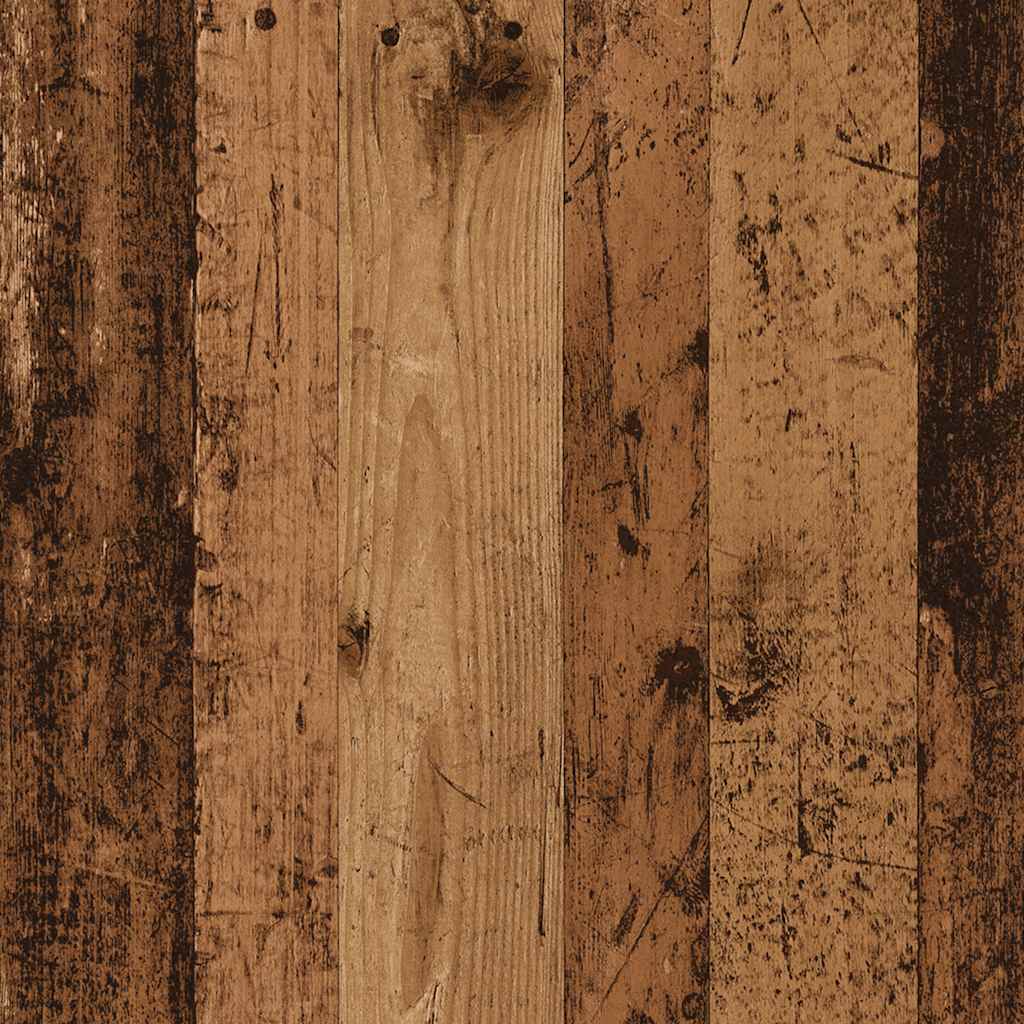 Hondenbench 55x75x65 cm bewerkt hout oud houtkleurig