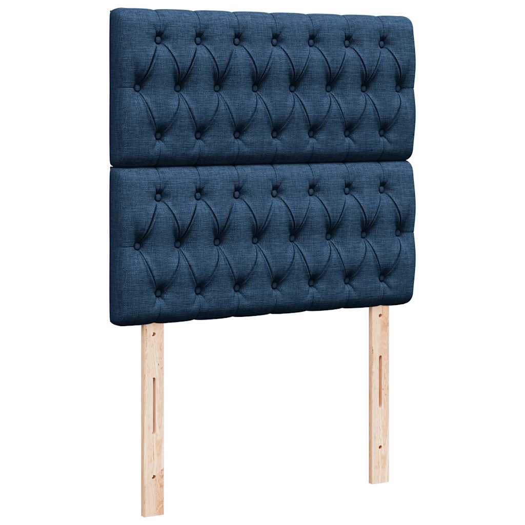 Ottoman bed met matras 90x200cm stof blauw