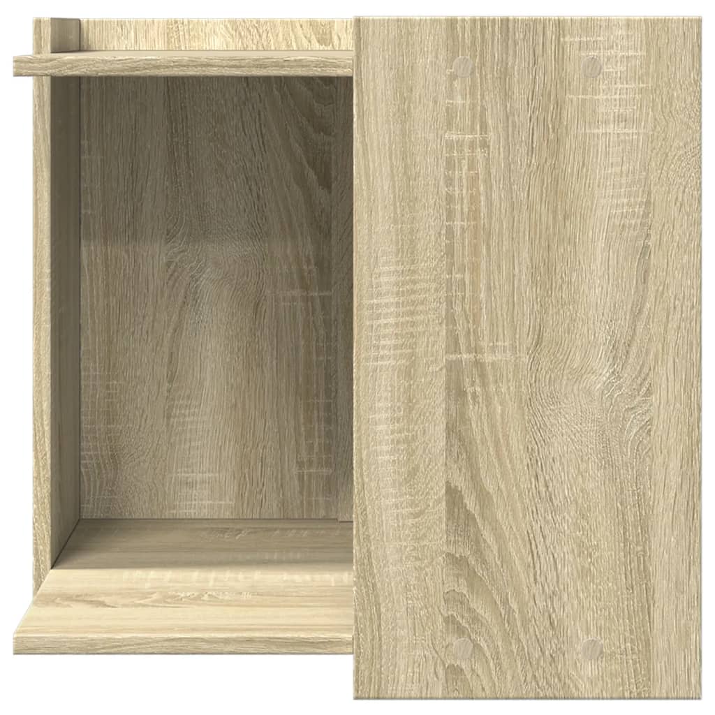 Kattenbakkast 53x53x51 cm bewerkt hout sonoma eikenkleurig