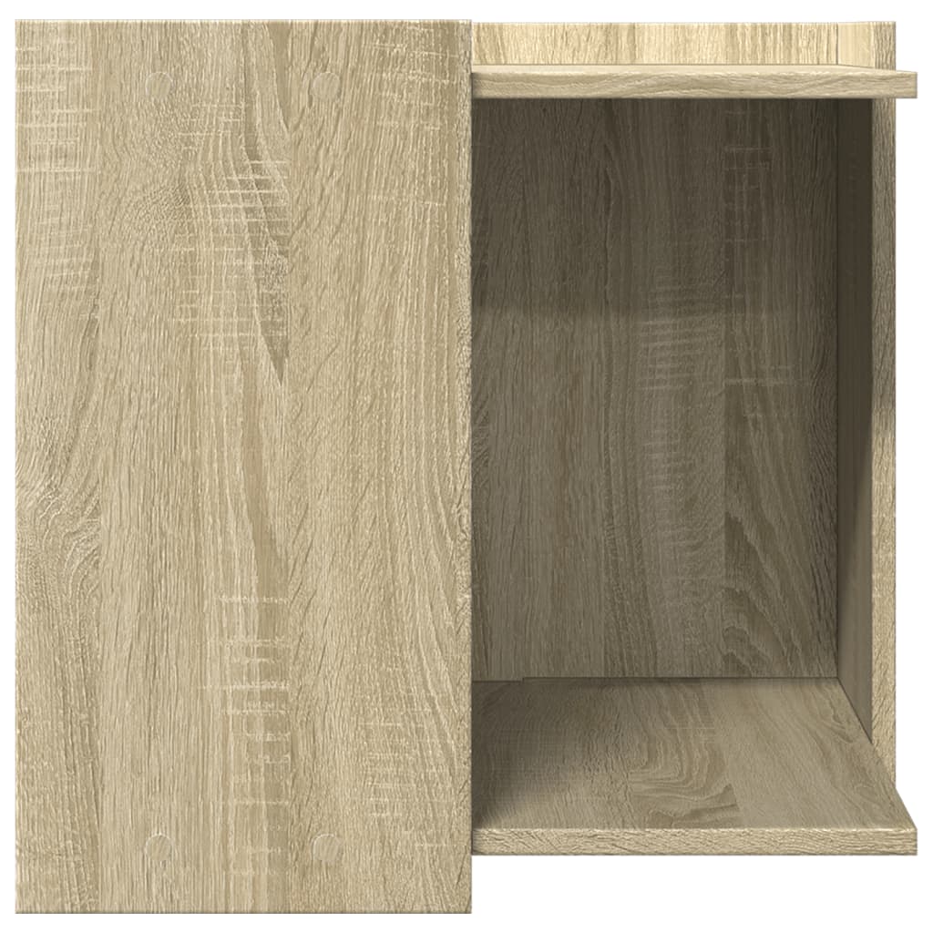 Kattenbakkast 53x53x51 cm bewerkt hout sonoma eikenkleurig