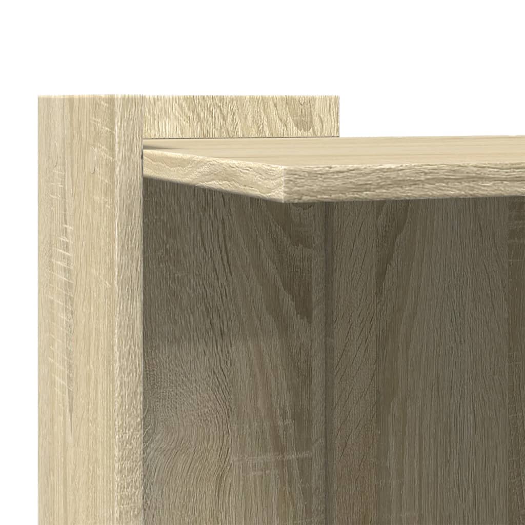 Kattenbakkast 53x53x51 cm bewerkt hout sonoma eikenkleurig