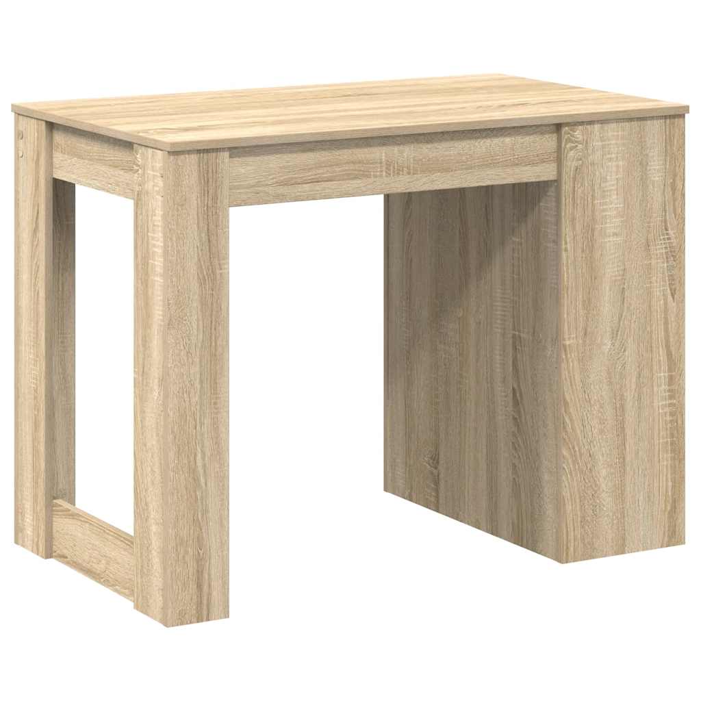 Bureau met lade&plank 102x62x77,5 cm bewerkt hout sonoma eiken