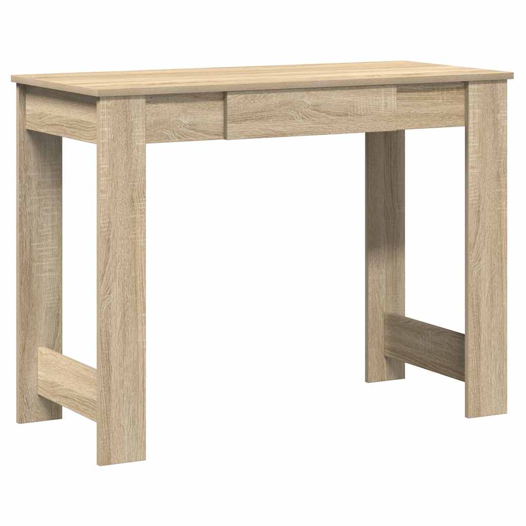 Bureau 100x45x75 cm bewerkt hout sonoma eikenkleurig