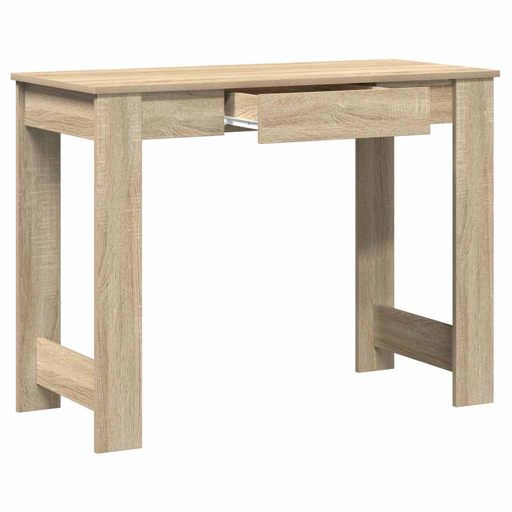 Bureau 100x45x75 cm bewerkt hout sonoma eikenkleurig