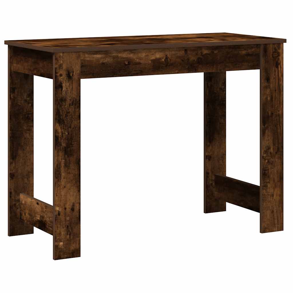 Bureau 100x45x75 cm bewerkt hout gerookt eikenkleurig