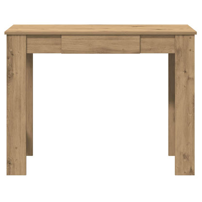 Bureau 100x45x75 cm bewerkt hout artisanaal eikenkleur