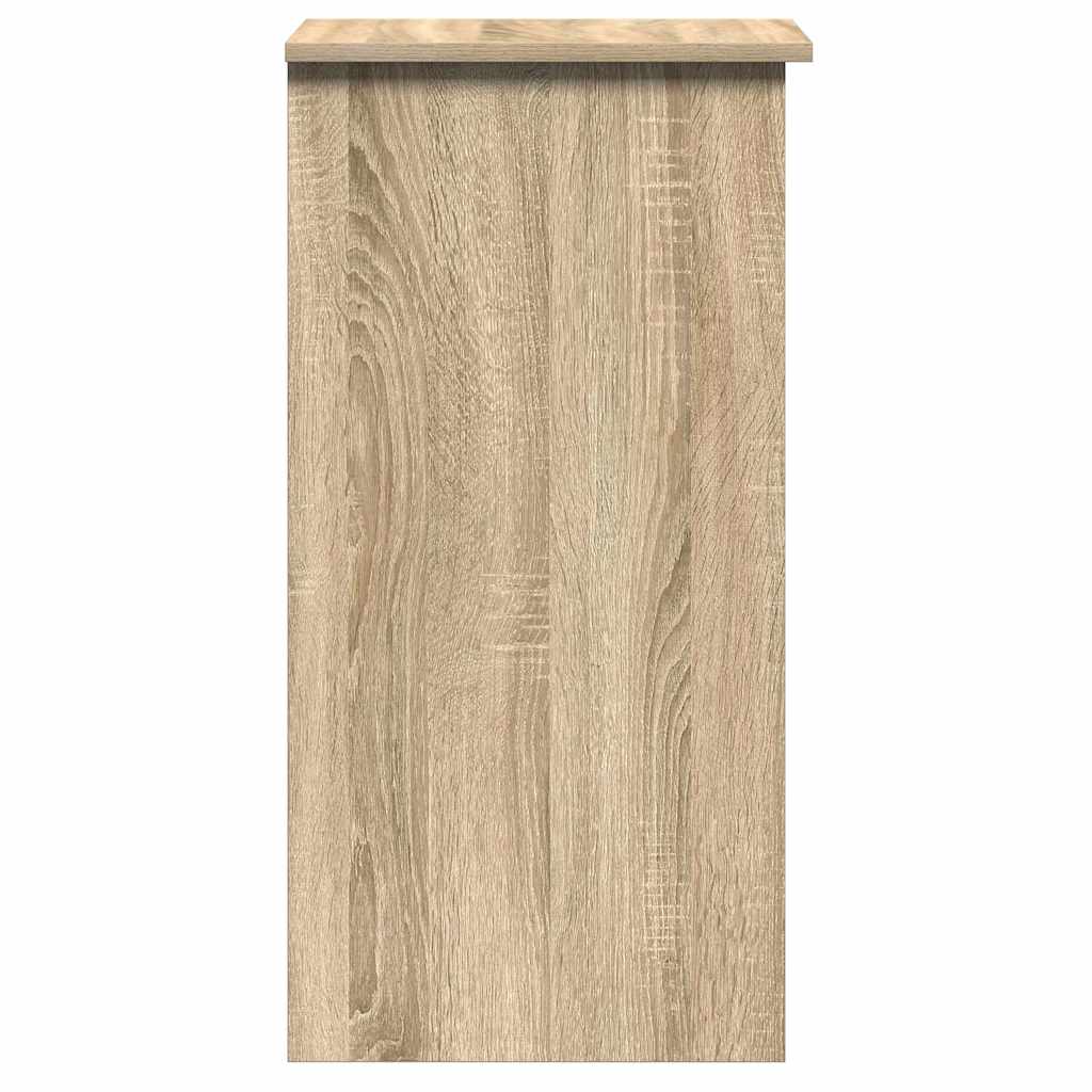 Bureau met schappen 84x40x78 cm bewerkt hout sonoma eikenkleur