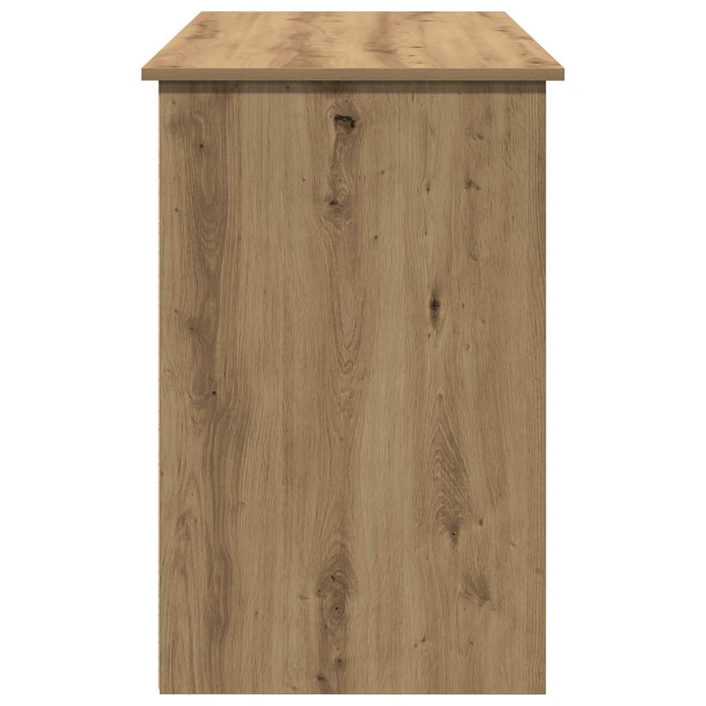 Bureau 102x50x75 cm bewerkt hout artisanaal eikenkleurig